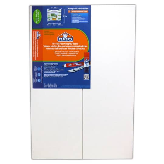 Purchase The Elmer S Foam Tri Fold Display Board White At Michaels